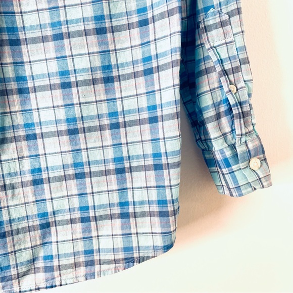 Vineyard Vines Whale Shirt in Blue Checkered Plaid - Picture 4 of 8